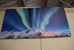 Northern Lights print on canvas 120 x 60cm
