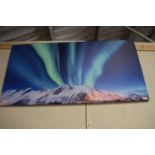 Northern Lights print on canvas 120 x 60cm