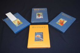 4 Rupert Classic Annuals 1965 (sealed unused), 1963, 1966 (sealed, unused) and 1959 (sealed unused)