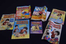 A collection of 7 mixed comics Beno, Dandy and Viz etc