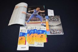 Vairous ephemera from the Olympic Games Athens 2004 to include, Tickets various x 22 – gymnastics (