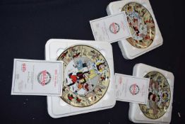3 Danbury Mint Beano collectors plates, 'Pansy Potter', 'Little Plum' and 'biffo the bear'