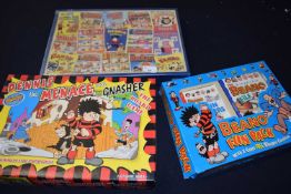 3 'The Beano' collectors items, The beano fun pack, Dennis the menace and gnasher Board Game and The