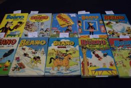 10 'The Beano Book' Annual form the 1970's to include 1970, 1971, 1972, 1972, 1974, 1975, 1976,