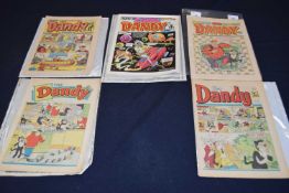 5 'The Dandy' Comics from the 1980's/1970's to include 'The Dandy No. 2402 December 5th 1987', '