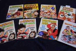 Mixed lot of Activity books and Sticker books, 'Despriate Dan Wild West Activity Book', 'Dennis