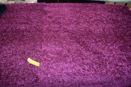 Retro shaggy purple rug, 150 x 210cm