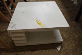 COFFEE TABLE WITH STORAGE SPACE- WHITE FINISH
