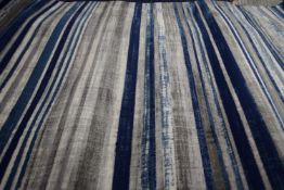 Amba signature blue/grey rug, width approx 160cm