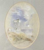 M.C. Fisher (British, 20th century), "Lowestoft", pastel and pencil, signed and dated '1827', framed