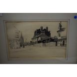 Gordon Hales (British, 20th century), "St. John's Road Watford", pencil study, signed and dated