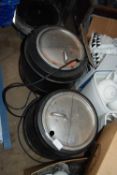 Two 240 volt soup urns