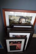 Mixed lot of 11 framed photographic prints