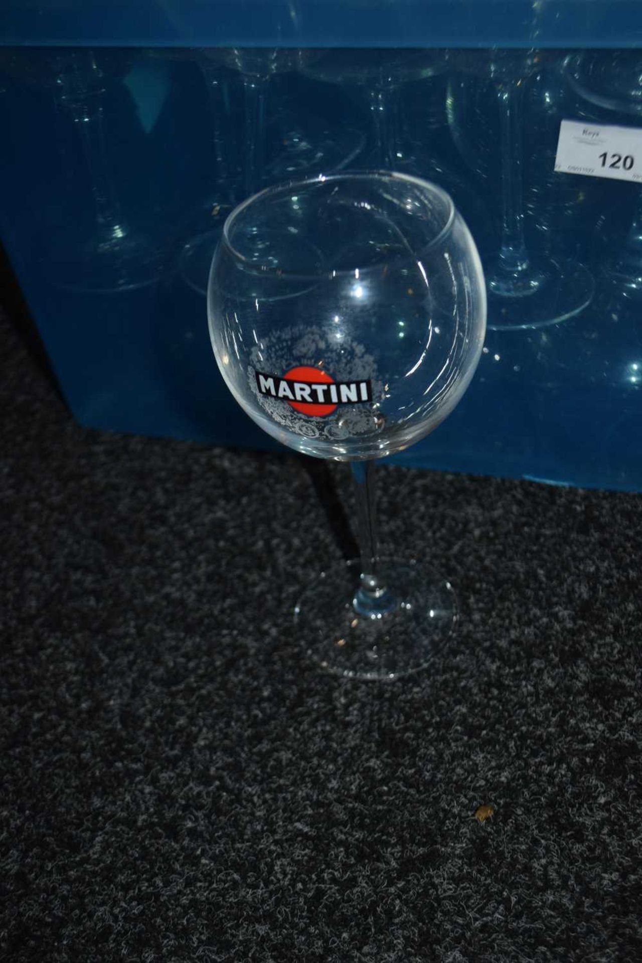 Box containing approximately 18 Martini branded glasses - Image 2 of 2