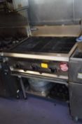 Blue Seal free standing chargrill, gas, width 90 cm, depth approx 80 cm, height 90 cm