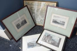 Mixed lot of framed prints