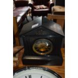 Slate mantel clock