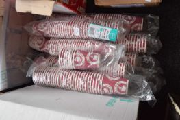 Quantity of 12oz double walled paper hot cups, approx 240 pieces