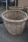 One large wicker basket, height 90cm, width 105cm
