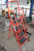 Four rung safety ladder