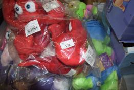 Large quantity of crab toys, frog toys plus poodle toys (20)