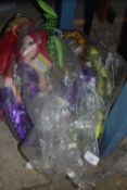 Bag containing a mixture of children's toys