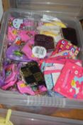Large quantity of approx forty to fifty branded Hello Kitty, Paw Patrol and other small coin purses