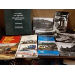 Box of approx 40 titles to include Model Engineering magazines and railway ephemera including photos