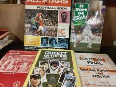 Box of sporting ephemera, approx 35 lots in total (232)