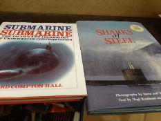20 volumes on Naval battles and war to include 'Submarine v Submarine' by Richard Crompton Hall, '