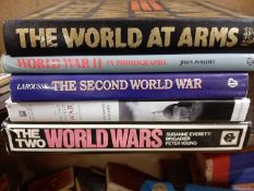 Box of approx 15 military related books to include A Life on the Line by Ashton Wade, The Kaiser