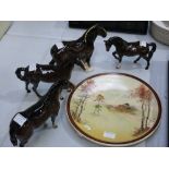 Four various Beswick horses, including Quarter Hor