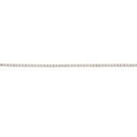 An 18ct gold brilliant-cut diamond line bracelet