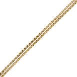 An early 20th century 9ct gold longuard necklace chain