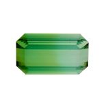 A very large natural green tourmaline, of 94ct
