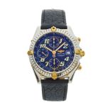 Breitling, a stainless steel and 18ct gold Windrider Chronomat chronograph wrist watch