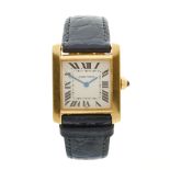 Cartier, an 18ct gold Tank Francaise wrist watch