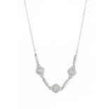 An Edwardian 18ct gold diamond necklace