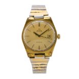 Omega, a gold plated Geneve bracelet watch