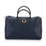Christian Dior, a navy blue Boston bag