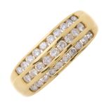 An 18ct gold brilliant-cut diamond dress ring