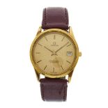 Omega, a gold plated Seamaster Darwin date wrist watch