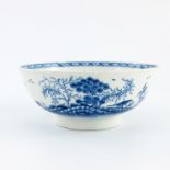 A Worcester blue and white bowl, circa 1770