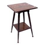 William Birch for Liberty and Co., an Arts and Crafts walnut occasional table