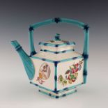 A Japonesque faience teapot