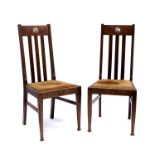 A pair of Mission style Arts and Crafts chairs