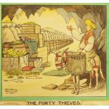 Cottrell Reville (British, early 20th Century), 'The Forty Thieves', signed and dated 1913 l.l., pen