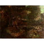 Follower of James Ward, a wooded landscape with de