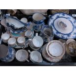 A collection of ceramics including Derby Chatilly