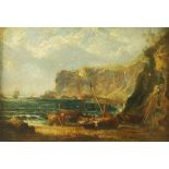Rev John Thomson of Duddingston H.R.S.A. (Scottish, 1778-1840), Coast Scene with Shipping, titled on